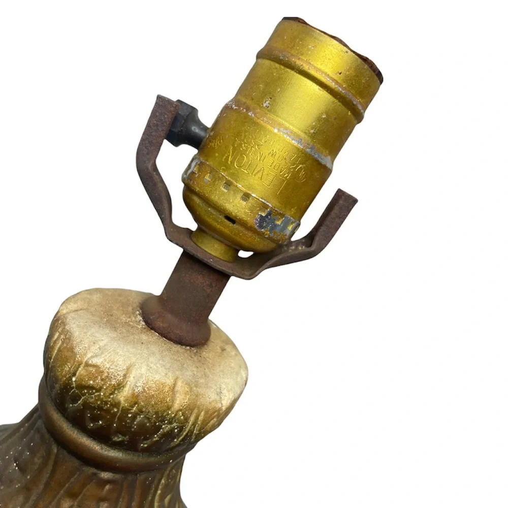 Antique Italian Sculpture Art Lamp Base Glorious Angel Cherubs Made in Italy - Picture 12 of 16